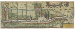 N. Van Geelkercken, Dutch City Plan of Workum in Friesland, 1616, Paper