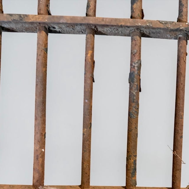 Gothic Pair of Antique Wrought-Iron Garden Gates For Sale - Image 3 of 4