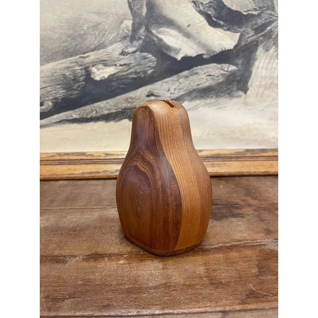 Vintage Decorative Wood Carved Bird Coin Collector by Deborah Bump For Sale - Image 4 of 7
