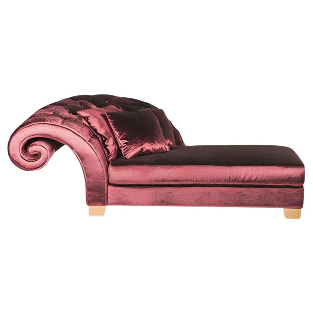 Burgundy Versailles Chaise Longue from VGnewtrend For Sale
