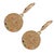 Contemporary Powerful Talisman Evil Eye Gold Earrings, A Pair For Sale - Image 3 of 7
