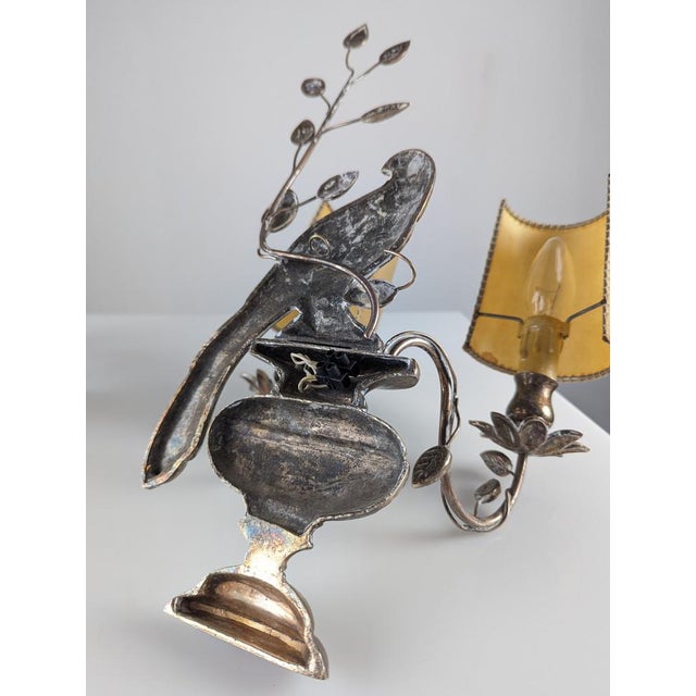 Silver Wall Lights from Maison Baguès, 1950s, Set of 2 For Sale - Image 8 of 18