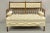 Mid 20th Century Vintage French Country Style Carved Wood Spindle Upholstered Settee Sofa For Sale - Image 12 of 12