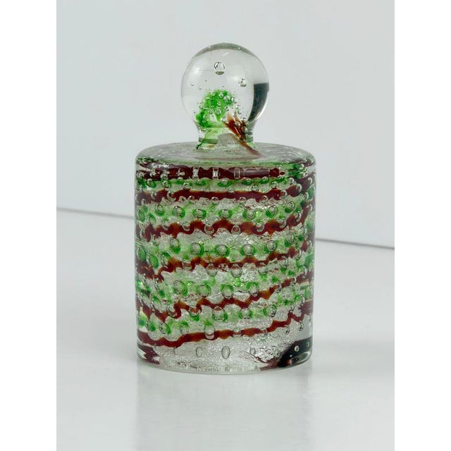 Bullicante and Silver Murano Glass Paperweight from Fratelli Toso, 1960s For Sale - Image 6 of 10