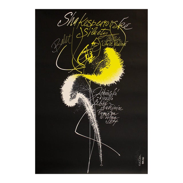 1994 Czech Ballet Poster (Josef Flejsar) - "Balet Siluety" For Sale