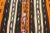 Textile 1970s Southwestern Style Handmade Pumpkin Orange Turkish Kilim Area Rug For Sale - Image 7 of 11