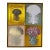 Mixed Media Quadriptych Basilius Beslers’ Lilium Cruentum Polyanthos in Gold Wood Frame For Sale