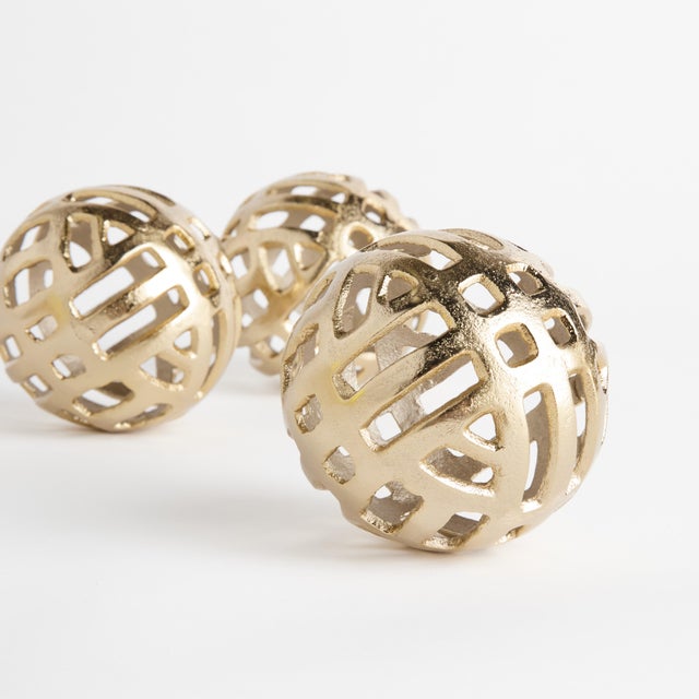 Contemporary Candace Orbs Small, Set Of 3 For Sale - Image 3 of 3