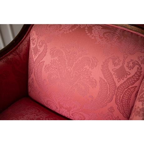 Late 20th Century Late 20th Century Louis XVI Pink Bergère Chairs by Woodmark Originals - A Pair For Sale - Image 5 of 18