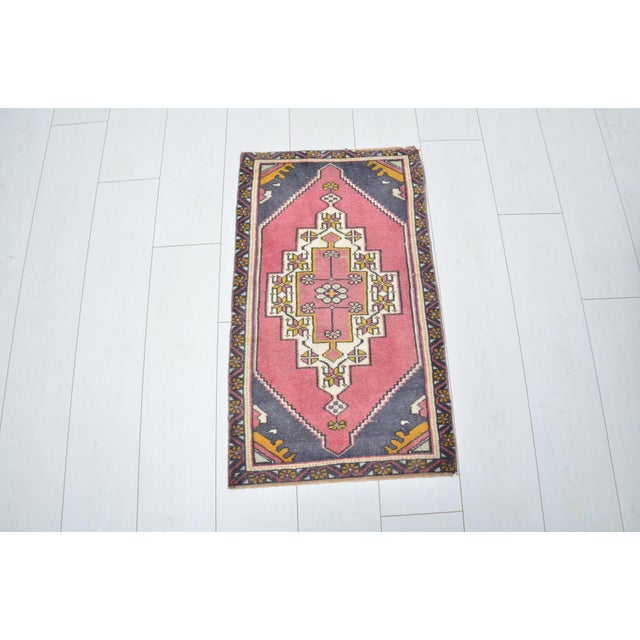 Handmade wool carpet in Turkish Anatolia , Vintage Oushak Rug,Turkish Vintage Anatolian Rug, Handmade wool Rug . One Of...