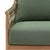Outdoor Teak & Fern Green Arm Chair For Sale In Los Angeles - Image 6 of 7