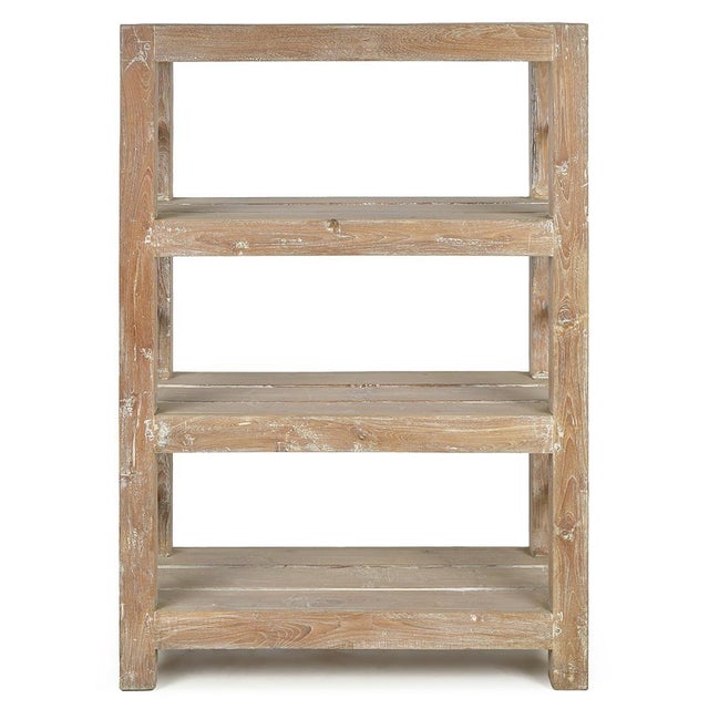 Shelf on Legs in Patinated Wood For Sale - Image 6 of 6