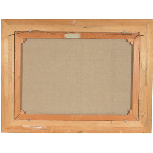 Patrick Von Kalckreuth 1892-1970 Large Seascape Mid Century Modern 37 X 48in. Framed. For Sale - Image 9 of 10