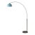 1960s Nova of California Mid Century Modern Morelli Half Dome Floor Lamp - Modern Arc Lamp, Smart Home Compatible, Dimmable, Pool Bool Shade For Sale