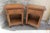 Brown Rustic Oak Nightstands, 1980s, Set of 2 For Sale - Image 8 of 9