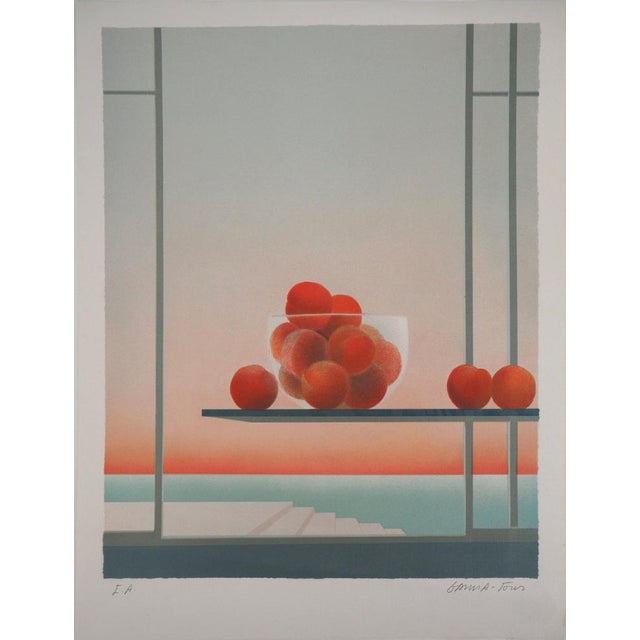 Pierre Garcia-Fons, Bol de pêches, Lithograph For Sale - Image 7 of 7