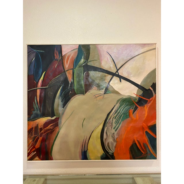 Abstract Oil on Canvas by Andrzej Kowalczyk (Poland) For Sale - Image 6 of 12