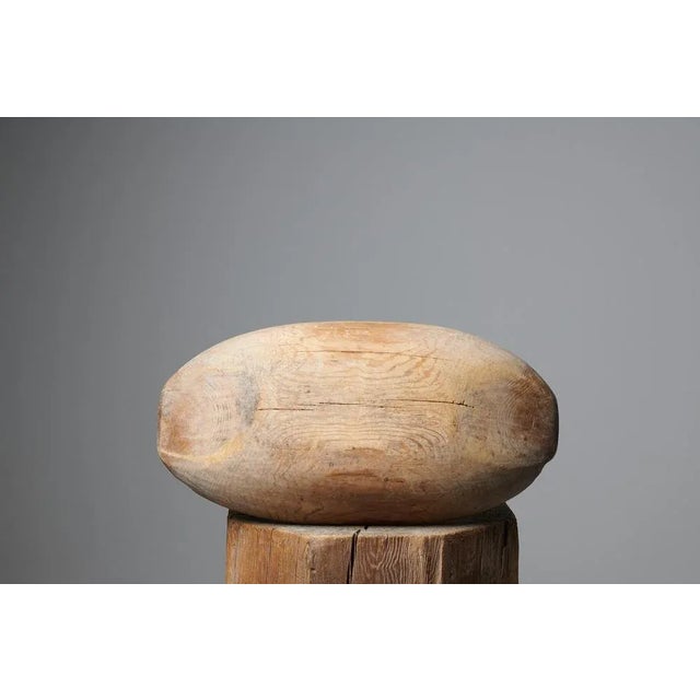 Folk Art Swedish Pine Trough Bowl For Sale - Image 5 of 7