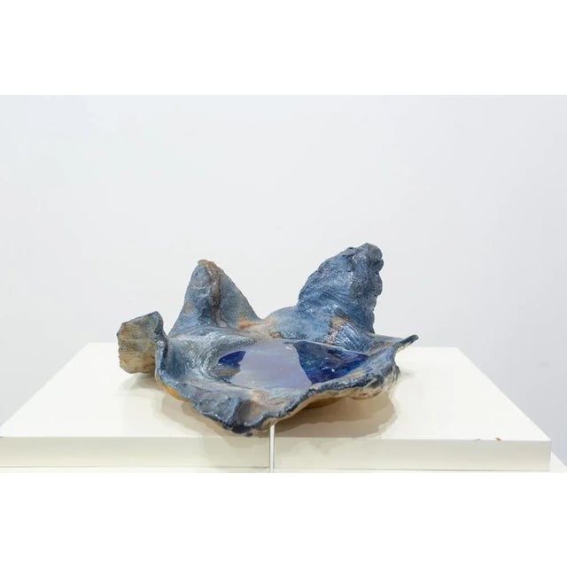 Boho Chic Glazed Stoneware Piece, Spain, 1970s For Sale - Image 3 of 8