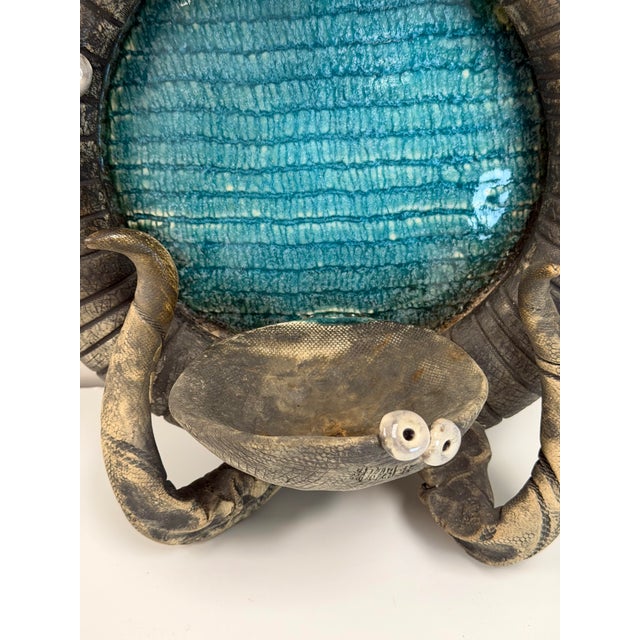 1970s Vintage Richard Marshall Ceramic 'Woo' Dragon Wall Sconce For Sale - Image 5 of 11