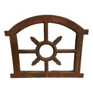 Cast Iron Farmhouse Window Frame For Sale
