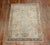 1940s Sky Blue Peach Accent Persian Throw Rug - 3'5" x 4'8" For Sale In New York - Image 6 of 6