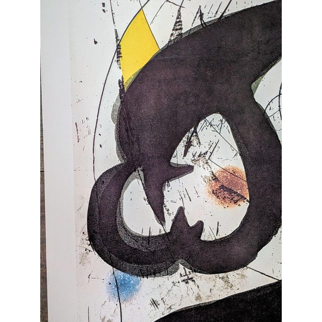 Large Limited Edition Lithographic Poster from Joan Miro, 1979 For Sale - Image 3 of 7
