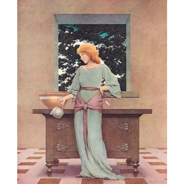 1925 Maxfield Parrish Lithograph "Lady Violetta About to Make Tarts" For Sale