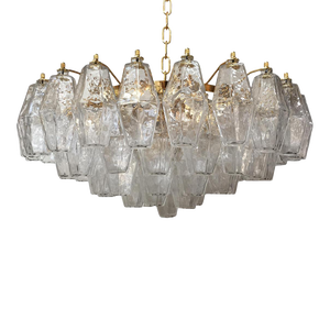 Murano Glass Sputnik Chandelier Poliedro Mazzega Zuccheri Venini Barovier Style