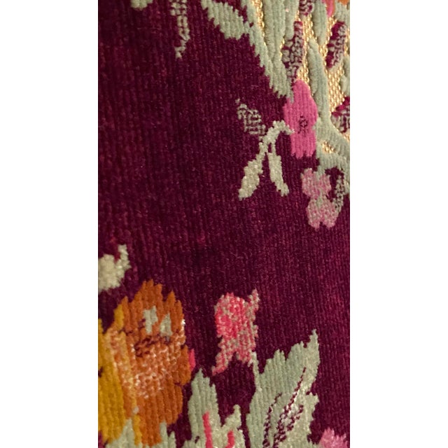 Mid 20th Century Vintage Hand Loomed Italian Velvet For Sale - Image 5 of 11