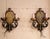 Pair of Mid-Century American Renaissance Revival Iron Two-Light Sconces For Sale In Dallas - Image 6 of 11