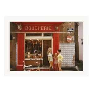 Getty Images, "Saint-Tropez Boucherie", Slim Aarons, August 1, 1971 Framed Art Print