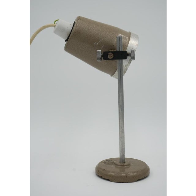 English Salvaged Laboratory School Table Lamp Adjustable Light 007, 1940s For Sale - Image 3 of 15
