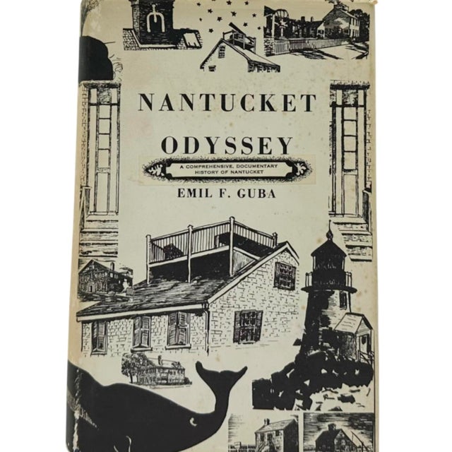 Signed Nantucket Odyssey Emil F Guba 1965 Hardcover Nantucket History For Sale - Image 12 of 12
