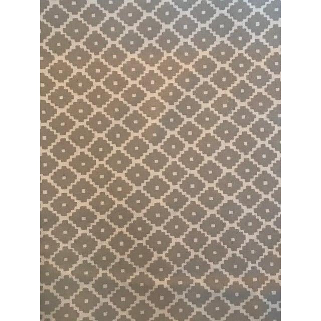 Gray Transitional Schumacher Ziggurat Mineral Fabric - 5 1/2 Yards For Sale - Image 8 of 8