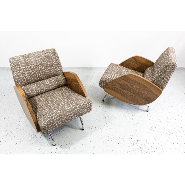Beige Model 360 Lounge Chairs by Janusz Różański, 1950s, Set of 2 For Sale - Image 8 of 18