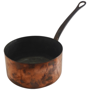 19th Century French Small Copper Stock Pan