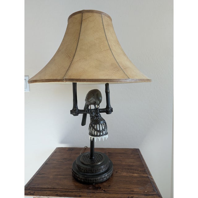 1990s Frederick Cooper Parrot Lamps - a Pair | Chairish