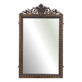 Neo-Classical Carved Giltwood Wall Mirror, 1890s For Sale