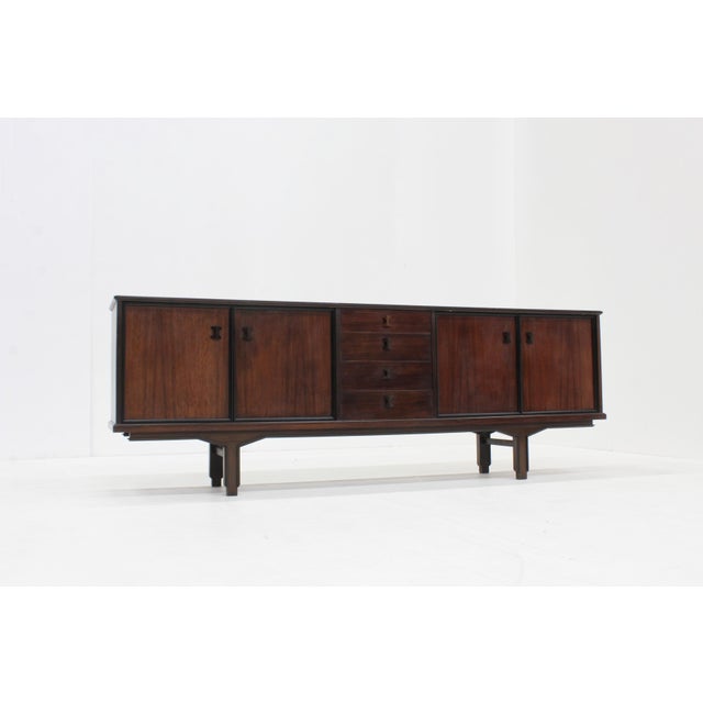 Brown Vintage Italian Sideboard, 1970s For Sale - Image 8 of 12