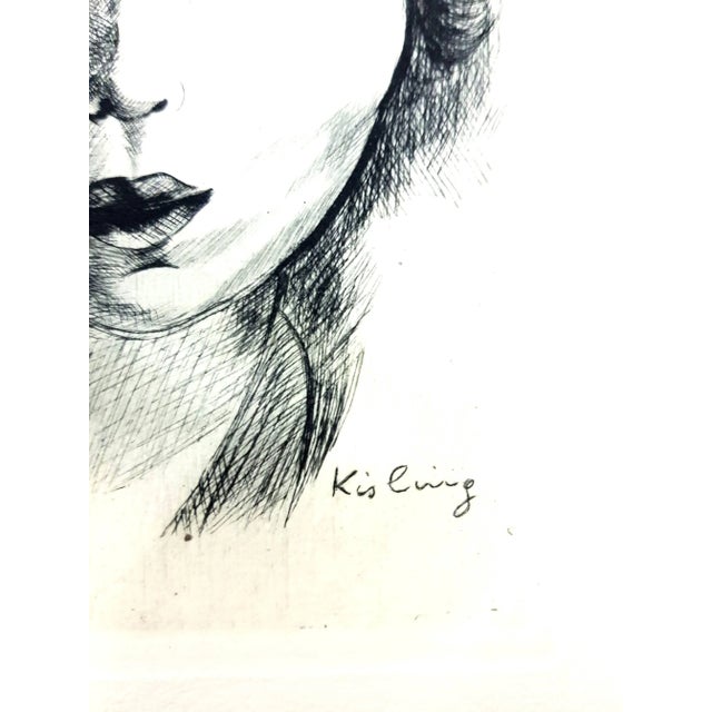 Wood Moise Kisling - Woman - Etching 1940s For Sale - Image 7 of 10