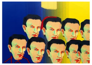 Marek Sapetto, The Party, Digital Print, 1996