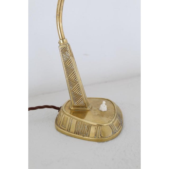 ASEA Swedish Brass E1139 Table Lamp by Sonja Katzin for ASEA, 1940s For Sale - Image 4 of 18