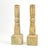 Pair of Antique Wood Candlestick Holders Rustic Chic For Sale - Image 11 of 12
