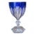 Large Late 20th Century Baccarat Cut-to-Clear Signed Cobalt Chalice Le 185/250 For Sale