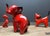 Red Elephant, Duck and Cat Figures from Cortendorf, Germany, 1960s-1970s, Set of 4 For Sale - Image 8 of 8