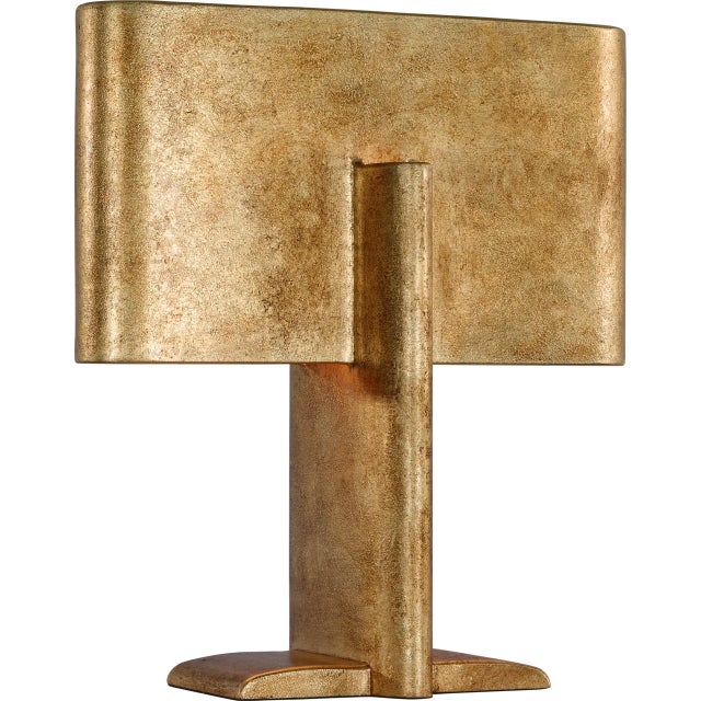 Modern Kelly Wearstler by Visual Comfort Signature Lotura 17" Intersecting Table Lamp in Museum Gild For Sale - Image 3 of 3