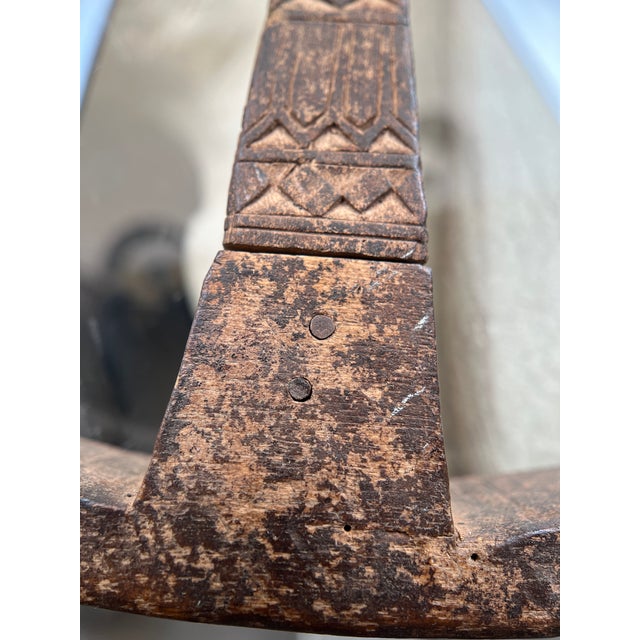 Wood 18th / 19th Century Scandinavian Collapsible Hand Reel (Haspel) - Primitive Folk Art Textile Tool / Niddy Noddy For Sale - Image 7 of 12