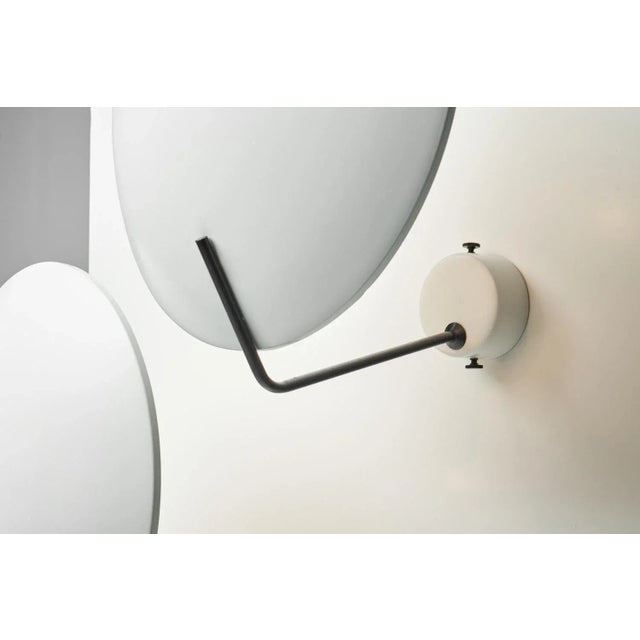 Nice and minimalistic pair of 'Model 232' wall lamps, designed by Bruno Gatta and manufactured by Stilnovo, Italy 1954....