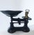 Black Vintage English Black Heavy Cast Iron Scale and Brass Weights - 3 Pieces For Sale - Image 8 of 10